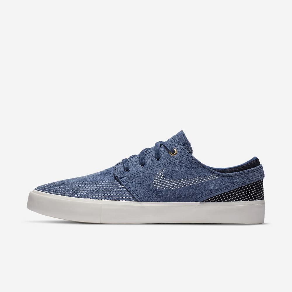 Chaussure De Skate Nike SB Zoom Stefan Janoski RM Premium Bleu Marine 5362-147 Mystic Navy/Mystic Navy/Sail Homme | WVO-58993661